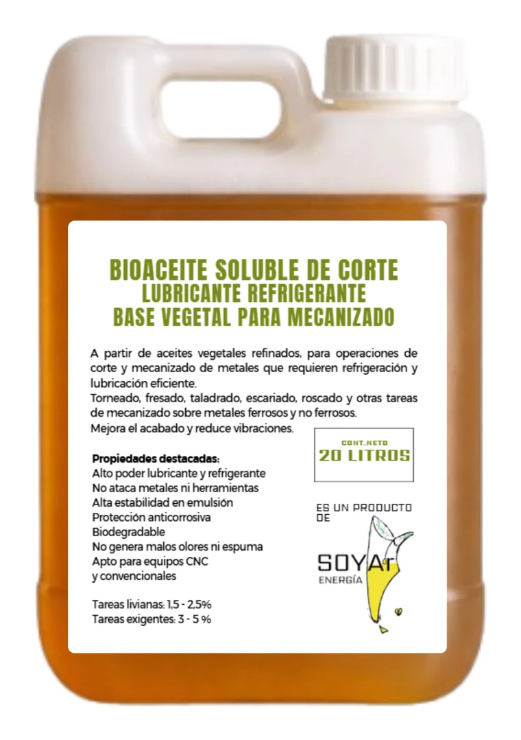 Bioaceite Soluble para Mecanizado